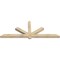 Ekena Millwork Kennewick Rough Sawn Timber Gable Bracket, Douglas Fir, 84"W x 31"H x 4"D x 4"F, 9/12 Pitch GBW084X31X0404KEN00RDF - alternate 3